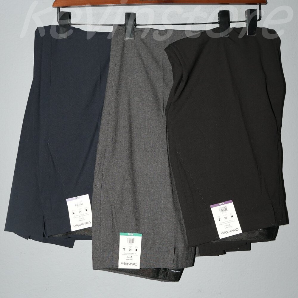 3 pairs Calvin Klein Men's Dress Pants . Price is for 3 pairs